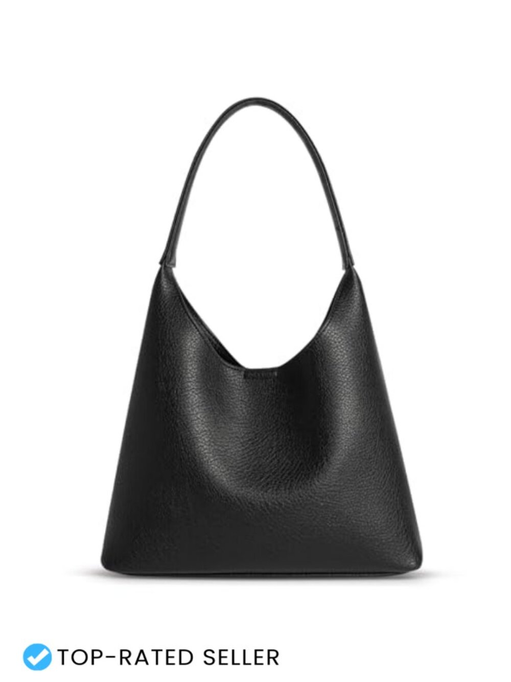 Slouchy Hobo Shoulder Bag Small Vegan Leather Everyday Purse